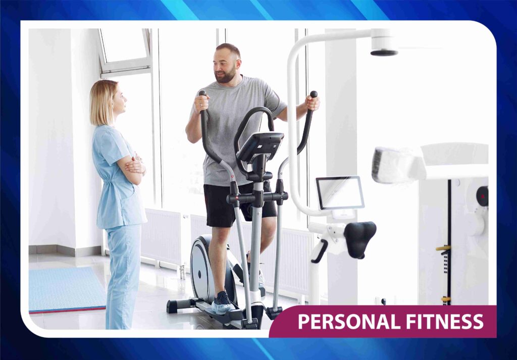 Personalized fitness training at physiotherapy clinic