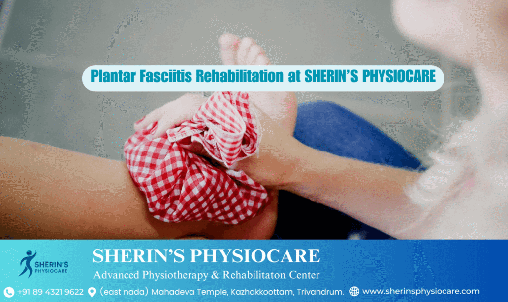 Plantar fasciitis physiotherapy and rehabilitation in Trivandrum