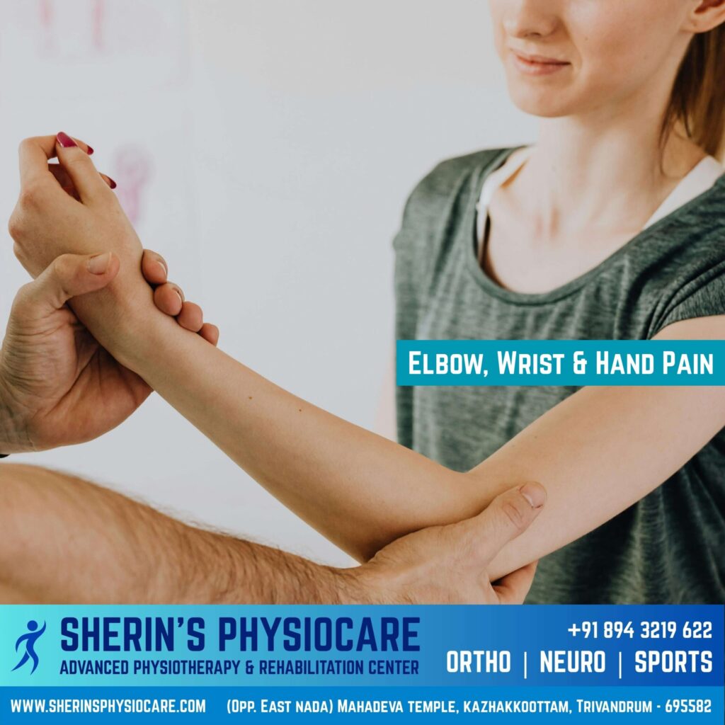 Physiotherapy for elbow, wrist, and hand pain in Trivandrum